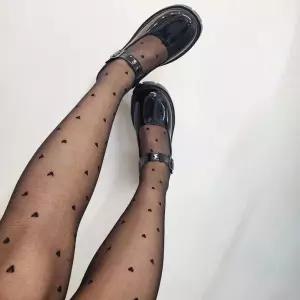 데일리 포인트 하트 팬티스타킹