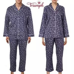트라이엄프 80수 순면 리프 커플 잠옷 TEMPJ711TEWPJ711