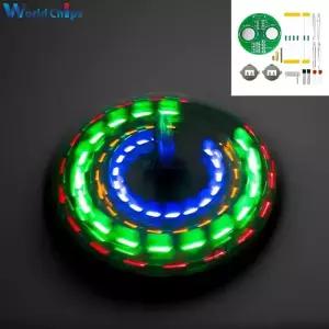LED 자이로 Diy 용접 키트 전자 회전 랜턴 인라인 부품 Sodering 프로젝트 학습 보드