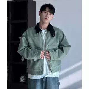 KIIMUIR [유튜버 PICK]빈티지 워크 자켓_카키