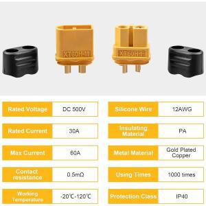 10Pair XT60H Uograde 수 암 총알 커넥터 RC Lipo 배터리용 플러그 Rc 드론 비행기 액세서리