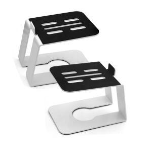 MR4 MR3 책장 컴퓨터 스피커 용 2Pack 데스크탑 스탠드 기울어 진 라이저는 Britz BR-Monitor4를 지원