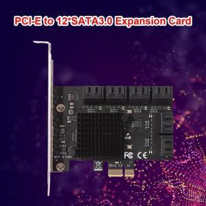 SA3112J PCIE 어댑터 12 포트 6Gbps PCI-Express X1- 3.0 컨트롤러 카드 라이저 확장