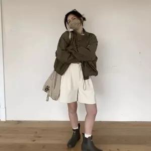 여자 간절기 박시한 야상 집업 바람막이 심플 자켓