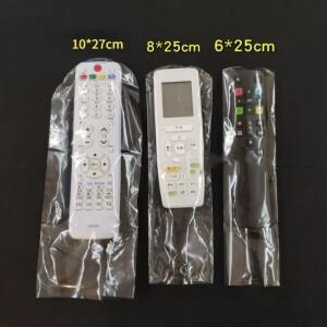10개 투명 열수축 필름 TV/에어컨 리모컨 커버 범용 보호 가방