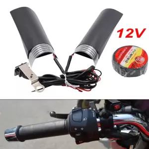 12V 오토바이 가열 핸들 그립 스즈키 스티어링 휠 용 ATV 스노 모빌 바 히터 워머 키트