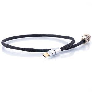 실버 도금 OCC 고충실도 Hifi DC 전원 케이블 GX16-2핀-USB Type-C 전용 오디오  충전 5V3A