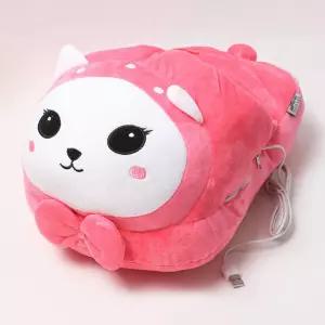 빅 핑크 고양이 USB 온열 발난로 풋워머 발난로쿠션 온열슬리퍼 사무실 거실 실내화 발방석 발워머