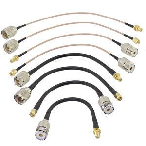 RG316 RG58 UHF PL259 SO239-SMA 수커넥터 암커넥터 커넥터 압착 RF 동축 점퍼 점퍼케이블 케이블 와이어 6