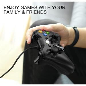 360 유선 게임 컨트롤러 XBOX 호환 호환 Windows 7/8/10을 지원하며 모터가 내장되어 있으며 다양한 색상을