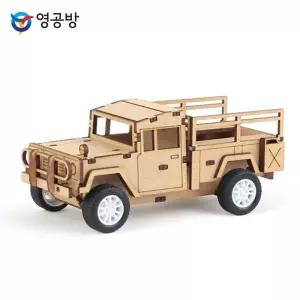 영공방 풀백카 K311 닷지 트럭 (TM578)목재모형 조립키트 완구 미니우드 어쳐만들기 만들기수업