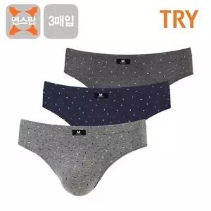 [TRY]TRY 주니어 면스판 삼각팬티 남자속옷 브리프 3매세트