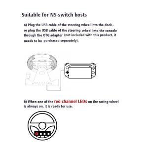 레이싱 스티어링휠 듀얼 클러치 런치 컨트롤 수동 시프터 포함 스위치/엑스박스 원/360/PS2/PS3 호환/PC 호