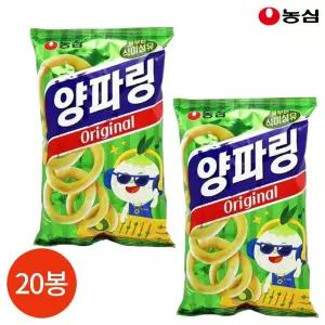 농심 양파링 오리지널 아이간식 학교 유치원 80g 20개