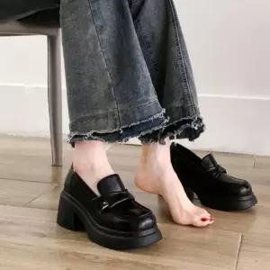 [라일리] Rly 꼬임 통굽 로퍼 키높이 51665840)