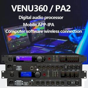 PA2 VENU360 전문 디지털 오디오 피드백 억제기 크로스오버 매트릭스 프로세서 무대 성능 스피커 관리 시스