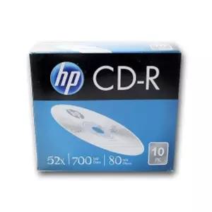 HP 공디스크 CD-R CD 케이스 컴퓨터 10PCD 저장장치 미디어 시디 업무용 사무용 복사 복사용CD