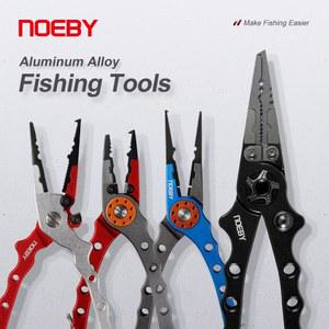 NOEBY 스테인레스 스틸 낚시 펜치 다기능 분할 링 후크 제거 도구 바다 낚시 태클을위한 라인 펜치 절단