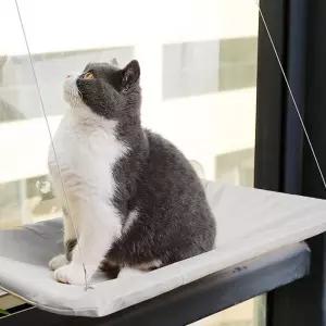 고양이 창문 해먹 사각 침대 유리창 캣타워 흡착식