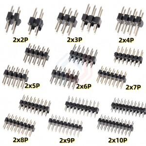 50/20/10Pcs 2.54mm 단일 행 남성 1/2*40P PCB 보드 핀 헤더 커넥터 스트립 2/3/4/5/6/8/10/12/20/40Pin Ar