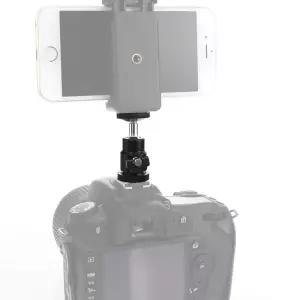 DSLR 카메라 1/4 나사 볼헤드 마운트 LED 조명 마이크 노출용품