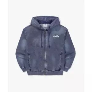 디아도라 diadora 스프레이 워싱 데님 스? 후드집업 청 D5323LFT18DNM 506835