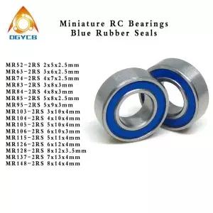 10pcs ABEC3 MR1262RS 6x12x4 파란색 고무 밀폐형 베어링 L1260D 고품질 깊은 홈 볼