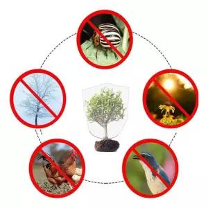 식물 방충망 소형 방충백 덮개 방조망 원예 벨레 해총 방지 조류 그물망 메쉬망 보호