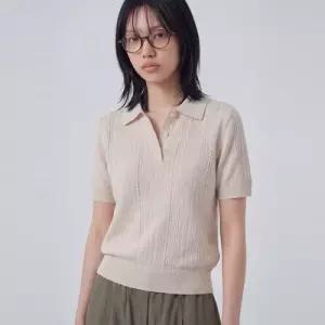폴햄 여성 린넨 조직물 카라니트티셔츠PHG2ET2420 2175442