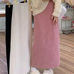 골덴 롱스커티 긴치마 허리밴딩 편한 데일리룩 코디 스커트 플레어미니 레이스치마