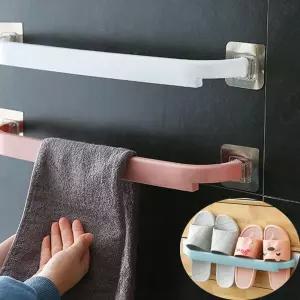 타월 무타공 욕실 수건 수건걸이 1P 걸이 주방 슬리퍼