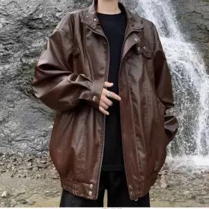 자켓 빈티지 라이더 루즈핏 바람막이 아웃도어 레더 남성가죽점퍼