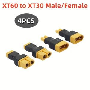 4PCS 남성/여성 XT60에서 플러그 어댑터 변환기 커넥터