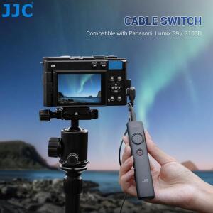 JJC 리모컨 셔터 릴리스 코드, 파나소닉 호환호환 루믹스 S9 G100D 카메라 케이블, 장거리 노출용 원격 스