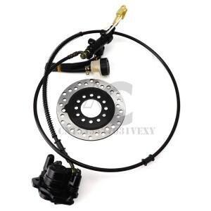 카트 160mm 풋 레버 유압 디스크 브레이크 키트, 168cc ATV 4 피트 오프로드 차량 액세서리에 적용 가능