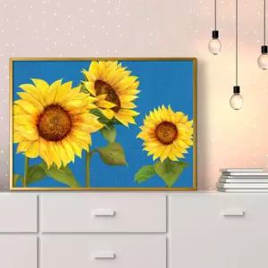 A3 액자 풍수그림 6SUN3 돈들어오는 해바라기그림
