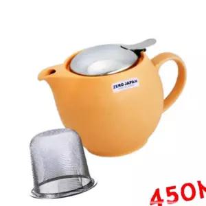 IKW25D11E 라운드 450ml 젤라토망고 도자기 티용 홍차용 필터 티포트 주전자