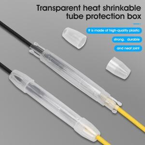 100PCS 핫멜트 광섬유 인터페이스 보호 상자 가죽 케이블 융합 열 수축 튜브 FTTH