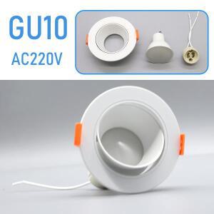 5/10/20pcs LED 통 3W GU10 천장 스포트라이트 에너지 절약 90도 각도 조절 회전 AC100-240V 실내 조명