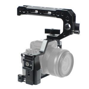 FEICHAO 카메라 케이지 프레임 리그, 캐논 호환호환 M5 MarkII 3/8 1/4 콜드 슈 마운트, Arri 핸들 모니터