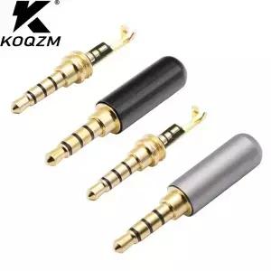 오디오 커넥터 4 극 헤드폰 잭 수 플러그 이어폰 수리 케이블 납땜 와이어 DIY AUX 3.5 어댑터