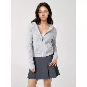 매장정품 WHO.A.U 후아유 High-Guage Cable Hoodie Zip-up WHCKG2391F 1986131