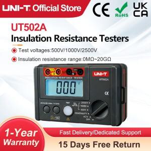 UNI-T UT502A 2500V 디지털 절연 저항계 테스터 LCD 백라이트가 있는 고전압계 연속성