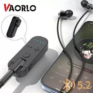 Lavalier Bluetooth 5.2 무선 오디오 수신기 + 헤드셋 세트 3.5MM AUX 마이크 Noice 취소 게임/음악/통화