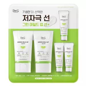 Dr.G 그린 마일드 업 선크림 50ml x 2+ 10ml x 3