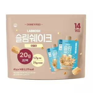 랩노쉬 슬림쉐이크 프로틴 45g x 14개-인절미
