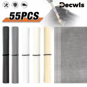 55Pcs/110Pcs 용접 액세서리 PP 흰색 PP 검정 PE PVC ABS 플라스틱 용접봉 스테인리스 짠 금속 메쉬 가정용