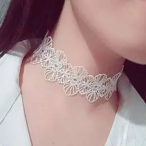여성 플라워 레이스 초커 레이어드 패션 목걸이