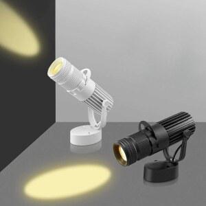 알루미늄 플랫핏 원형 LED 웜라이트 카페 전등 스팟 레일조명 갤러리 핀조명