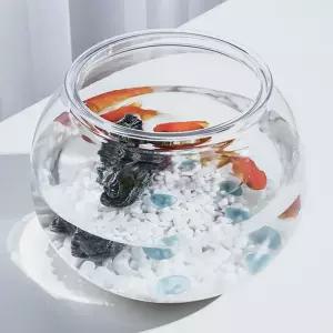 둥근 플라스틱 어항 키우기 구피 12.5X10cm 원형 베타